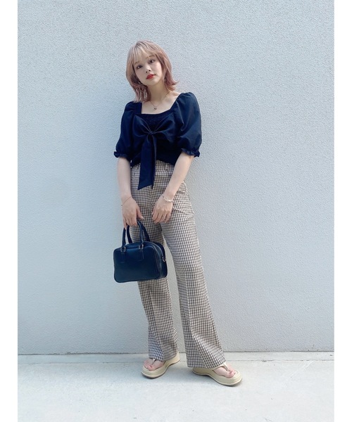 jumelle（ジュメロ）の「スクエアバッグ（ハンドバッグ・レディース・ホワイト/ブラック・FREE）」の7枚目の写真