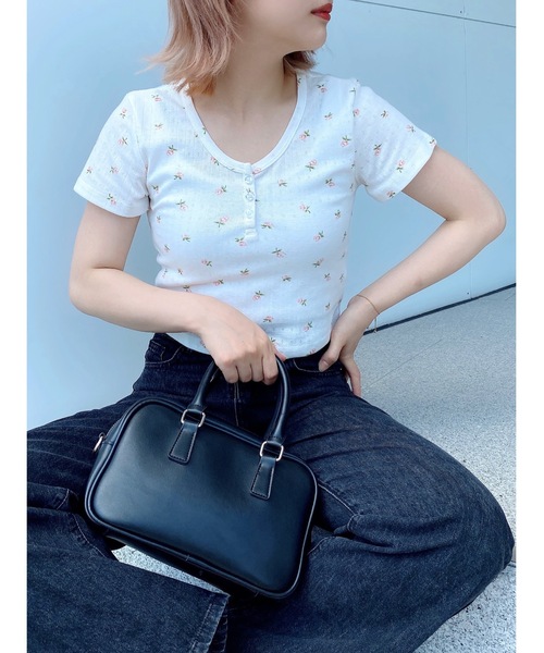 jumelle（ジュメロ）の「スクエアバッグ（ハンドバッグ・レディース・ホワイト/ブラック・FREE）」の14枚目の写真