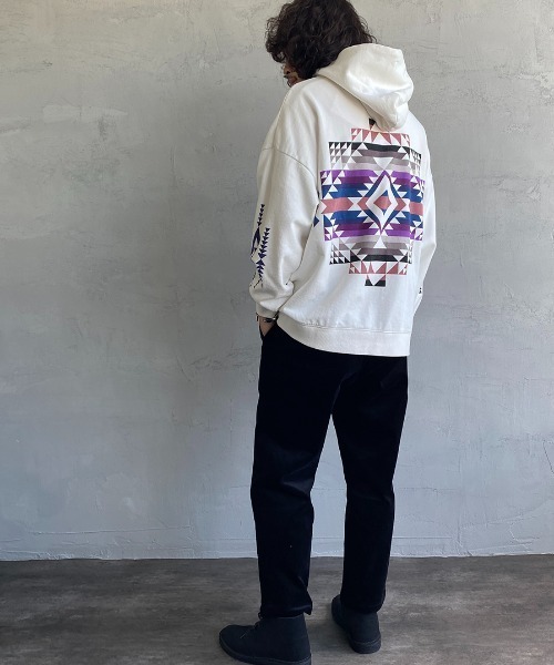 PENDLETON（ペンドルトン）の「【Begin 12月号掲載】[PENDLETON/ペンドルトン] 別注 バックプリント スウェットパーカー（パーカー・レディース・ホワイト/ブラック/ネイビー/グレー・S/M/L/XL）」の17枚目の写真