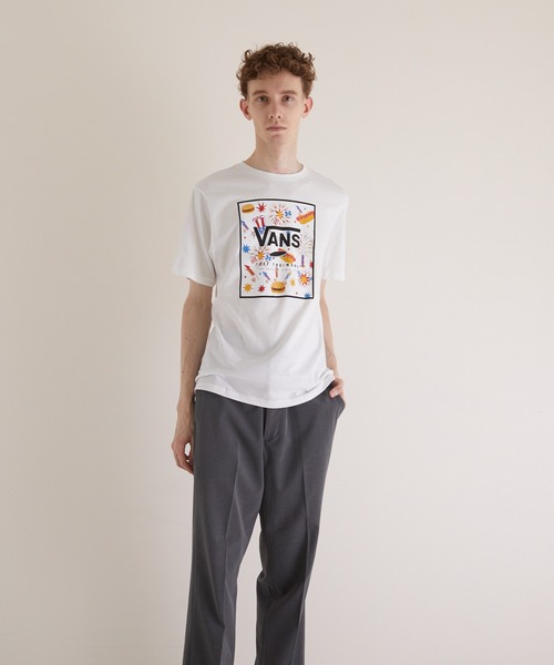 US VANS(ユーエスヴァンズ)の「【VANS】VANS PRINT BOX SS BOYS T(Tシャツ/カットソー・メンズ・ホワイト/ブラック・MEDIUM/X-LARGE/LARGE)」の7枚目の写真
