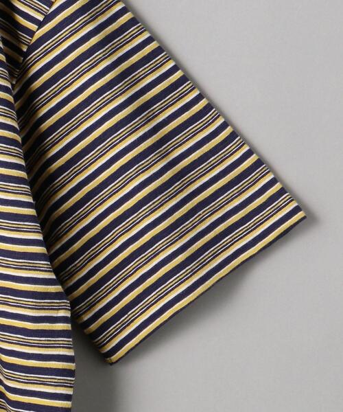 BEAUTY&YOUTH UNITED ARROWS(ビューティーアンドユースユナイテッドアローズ)の「BY クルーネックランダムボーダー6分袖 Tシャツ◆(Tシャツ/カットソー・レディース・ダークブラウン/オレンジ系その他/ネイビー・FREE)」の19枚目の写真