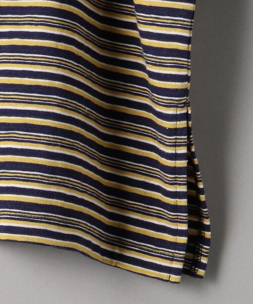 BEAUTY&YOUTH UNITED ARROWS(ビューティーアンドユースユナイテッドアローズ)の「BY クルーネックランダムボーダー6分袖 Tシャツ◆(Tシャツ/カットソー・レディース・ダークブラウン/オレンジ系その他/ネイビー・FREE)」の20枚目の写真