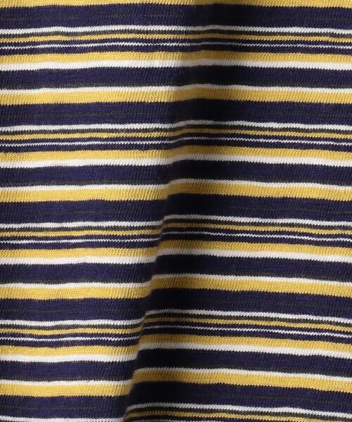 BEAUTY&YOUTH UNITED ARROWS(ビューティーアンドユースユナイテッドアローズ)の「BY クルーネックランダムボーダー6分袖 Tシャツ◆(Tシャツ/カットソー・レディース・ダークブラウン/オレンジ系その他/ネイビー・FREE)」の21枚目の写真