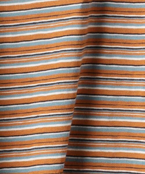 BEAUTY&YOUTH UNITED ARROWS(ビューティーアンドユースユナイテッドアローズ)の「BY クルーネックランダムボーダー6分袖 Tシャツ◆(Tシャツ/カットソー・レディース・ダークブラウン/オレンジ系その他/ネイビー・FREE)」の14枚目の写真