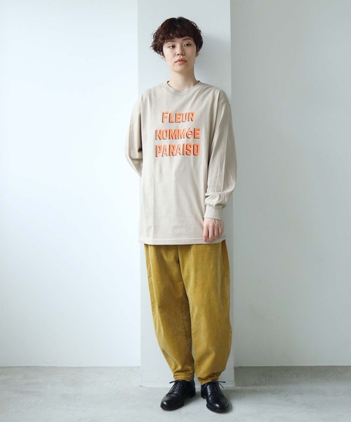 note et silence (ノートエシロンス)の「PARAISO ロンT(Tシャツ/カットソー・レディース・オレンジ/ブルー/グリーン・FREE)」の7枚目の写真