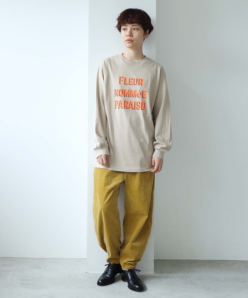 note et silence (ノートエシロンス)の「PARAISO ロンT(Tシャツ/カットソー・レディース・オレンジ/ブルー/グリーン・FREE)」の8枚目の写真