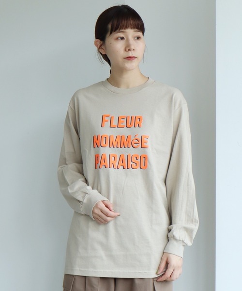 note et silence (ノートエシロンス)の「PARAISO ロンT(Tシャツ/カットソー・レディース・オレンジ/ブルー/グリーン・FREE)」の10枚目の写真