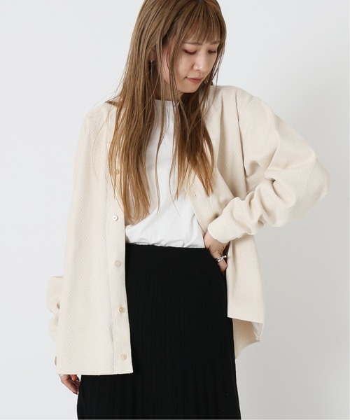 【FOLL / フォル】ヘビーワッフルカーディガン◆/ルーズカーディガン