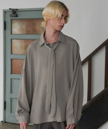 Loose/ルース | ドレープトロミ ルーズボウタイシャツ(シャツ/ブラウス)