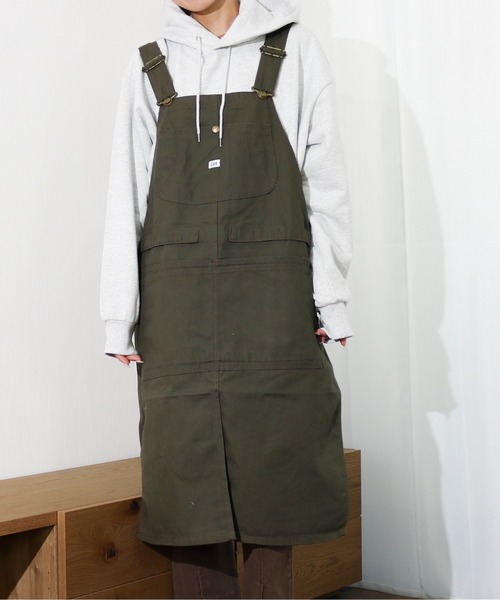 Lee（リー）の「Lee/リー　デニム＆ヒッコリー＆ダック キャンピングエプロン（エプロン・レディース・ブラック/ブラウン/カーキ/ダークインディゴブルー/ブルー系その他・FREE）」の4枚目の写真