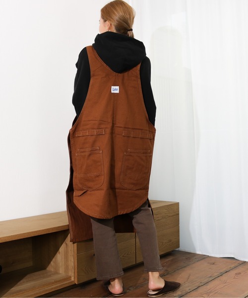 Lee（リー）の「Lee/リー　デニム＆ヒッコリー＆ダック キャンピングエプロン（エプロン・レディース・ブラック/ブラウン/カーキ/ダークインディゴブルー/ブルー系その他・FREE）」の8枚目の写真