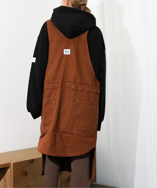 Lee（リー）の「Lee/リー　デニム＆ヒッコリー＆ダック キャンピングエプロン（エプロン・レディース・ブラック/ブラウン/カーキ/ダークインディゴブルー/ブルー系その他・FREE）」の9枚目の写真