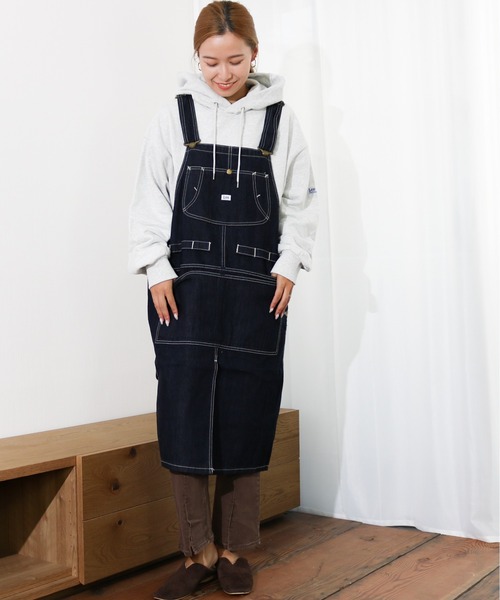 Lee（リー）の「Lee/リー　デニム＆ヒッコリー＆ダック キャンピングエプロン（エプロン・レディース・ブラック/ブラウン/カーキ/ダークインディゴブルー/ブルー系その他・FREE）」の18枚目の写真