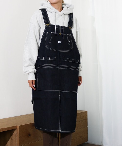 Lee（リー）の「Lee/リー　デニム＆ヒッコリー＆ダック キャンピングエプロン（エプロン・レディース・ブラック/ブラウン/カーキ/ダークインディゴブルー/ブルー系その他・FREE）」の19枚目の写真