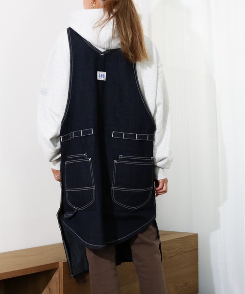 Lee（リー）の「Lee/リー　デニム＆ヒッコリー＆ダック キャンピングエプロン（エプロン・レディース・ブラック/ブラウン/カーキ/ダークインディゴブルー/ブルー系その他・FREE）」の22枚目の写真