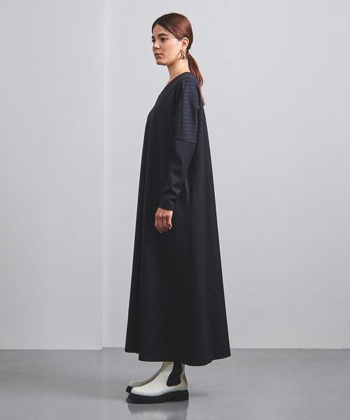 ATON（エイトン）の「＜ATON（エイトン）＞ストライプ フロント