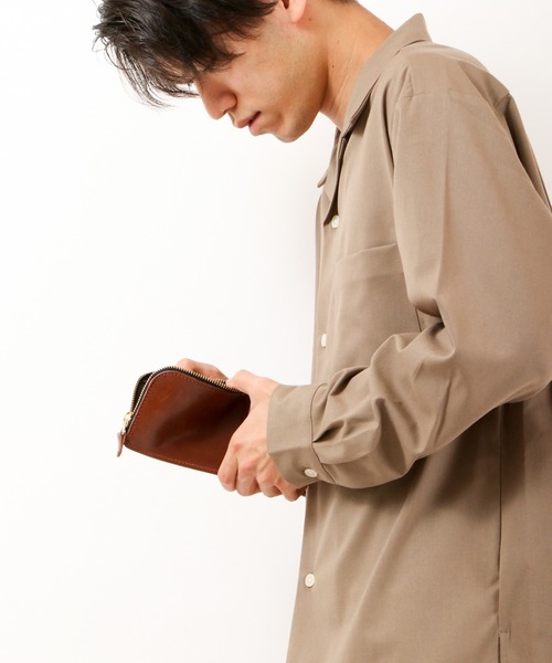 FUNALIVE(ファンアライブ)の「栃木レザー ミニウォレットコインケース(コインケース・メンズ・ネイビー/ブラック/ブラウン/キャメル/カーキ/ダークブラウン/レッド・FREE)」の12枚目の写真