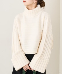 Chico | 【SET UP対応】2wayワイドリブハイネックニット(ニット/セーター)