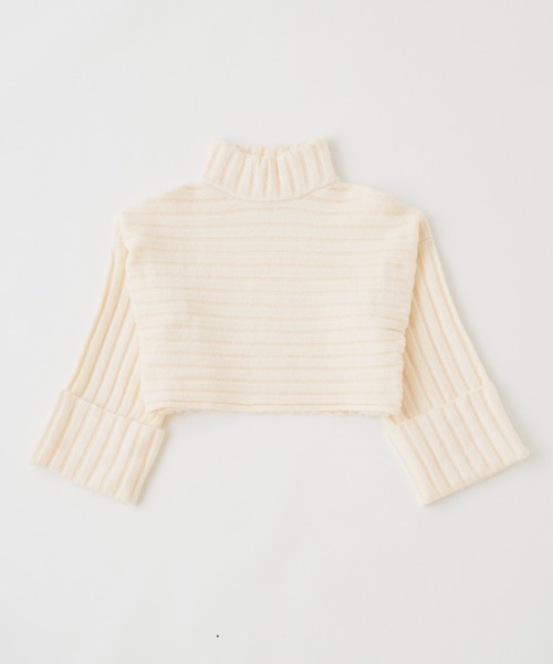 Chico（チコ）の「【SET UP対応】2wayワイドリブハイネックニット（ニット/セーター・レディース・ブラック/ベージュ/グレー/アイボリー/ブラウン/ブルー・FREE）」の20枚目の写真