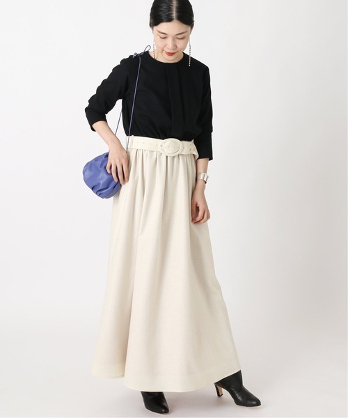 割引価格 Bluebird Boulevard バイカラーウールマキシドレス ワンピース Sutevalle Org