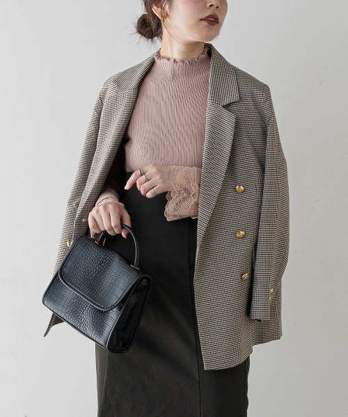 natural couture(ナチュラルクチュール)の「【大好評リバイバルアイテム】袖口レースもちもちリブタートル(ニット/セーター・レディース・ラベンダー/ブラック/アイボリー/ミント/モカ・FREE)」の14枚目の写真