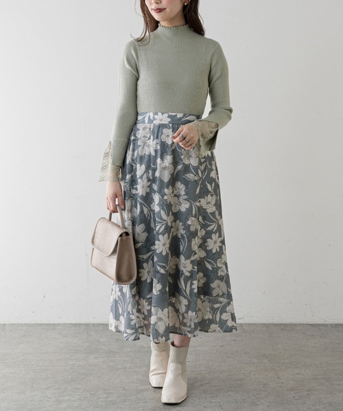 natural couture(ナチュラルクチュール)の「【大好評リバイバルアイテム】袖口レースもちもちリブタートル(ニット/セーター・レディース・ラベンダー/ブラック/アイボリー/ミント/モカ・FREE)」の20枚目の写真