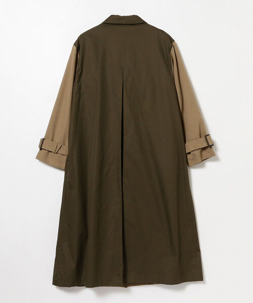 Ray BEAMS(レイビームス)の「Ray BEAMS / キリカエ ステンカラー コート(ステンカラーコート・レディース・ベージュ/オリーブ・ONE SIZE)」の19枚目の写真