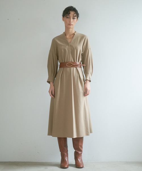 ANAYI（アナイ）の「ストレッチツイルスキッパーワンピース