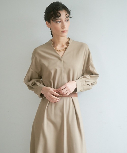 ANAYI（アナイ）の「ストレッチツイルスキッパーワンピース