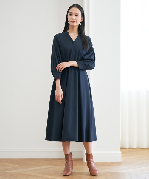 ANAYI（アナイ）の「ストレッチツイルスキッパーワンピース