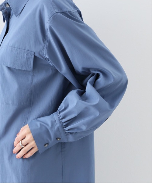 Spick & Span（スピックアンドスパン）の「#ヴィンテージライクタフタシャツワンピース◆（シャツワンピース・レディース・レンガ/サックスブルー・FREE）」の18枚目の写真