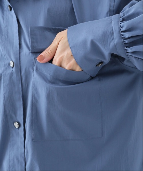Spick & Span（スピックアンドスパン）の「#ヴィンテージライクタフタシャツワンピース◆（シャツワンピース・レディース・レンガ/サックスブルー・FREE）」の19枚目の写真