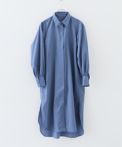 Spick & Span（スピックアンドスパン）の「#ヴィンテージライクタフタシャツワンピース◆（シャツワンピース・レディース・レンガ/サックスブルー・FREE）」の22枚目の写真