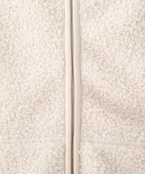 SHOO・LA・RUE(シューラルー)の「◆ライナー風にも。Vネックボアフリース(ブルゾン・レディース・ダークブラウン/アイボリー/キャメル・02/03/04)」の10枚目の写真