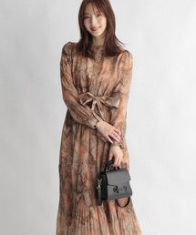 Andemiu | マーブルプリントワンピース254870(ワンピース)