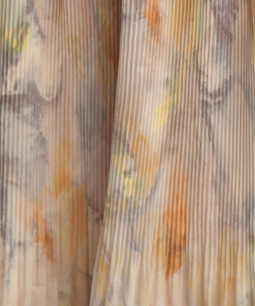 Andemiu(アンデミュウ)の「マーブルプリントワンピース254870(ワンピース・レディース・ブラウン/ブルー/イエロー・FREE)」の15枚目の写真