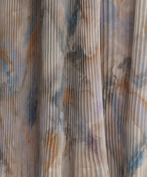 Andemiu(アンデミュウ)の「マーブルプリントワンピース254870(ワンピース・レディース・ブラウン/ブルー/イエロー・FREE)」の9枚目の写真