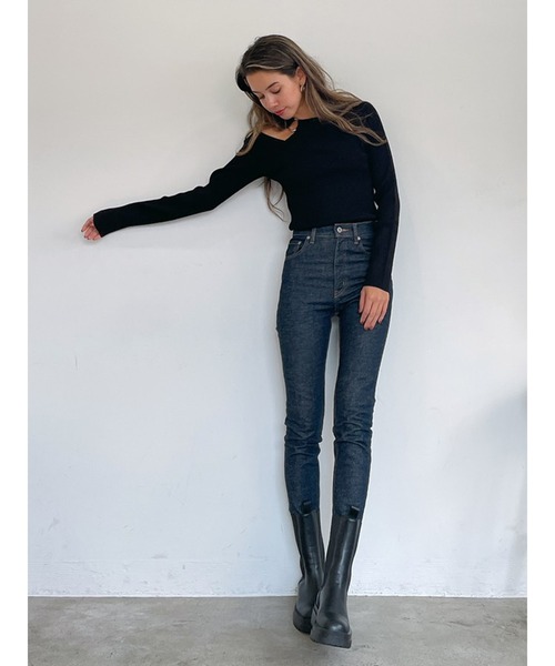 Vicente（ヴィセンテ）の「Matilda knit（ニット/セーター・レディース・グレー/ブラック・FREE）」の4枚目の写真