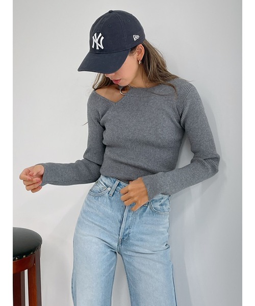 Vicente（ヴィセンテ）の「Matilda knit（ニット/セーター・レディース・グレー/ブラック・FREE）」の10枚目の写真