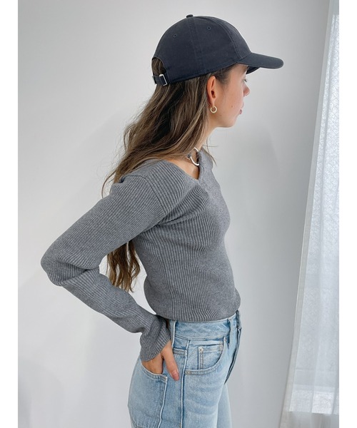 Vicente（ヴィセンテ）の「Matilda knit（ニット/セーター・レディース・グレー/ブラック・FREE）」の11枚目の写真