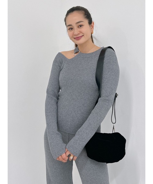 Vicente（ヴィセンテ）の「Matilda knit（ニット/セーター・レディース・グレー/ブラック・FREE）」の12枚目の写真