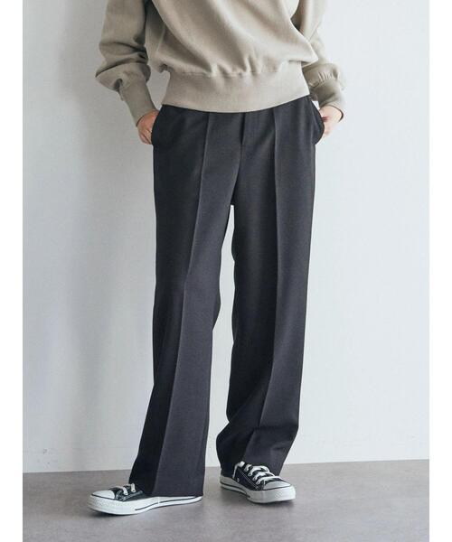 GARAGE OF GOOD CLOTHING（ガレージオブグッドクロージング）の「ウールライクサージパンツ＊（その他パンツ・レディース・オレンジ/ライトベージュ/ブラック・36/38）」の5枚目の写真