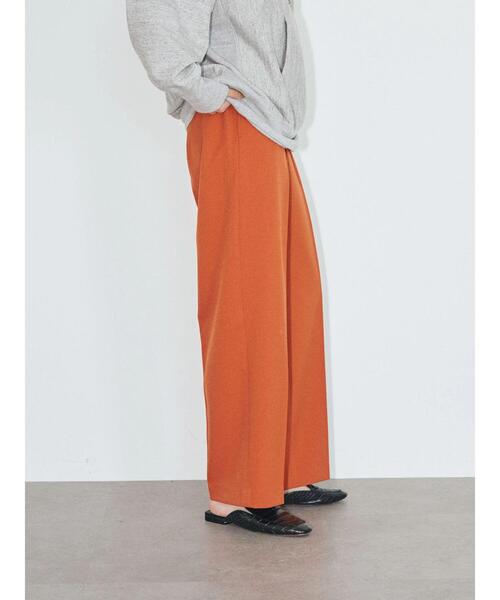 GARAGE OF GOOD CLOTHING（ガレージオブグッドクロージング）の「ウールライクサージパンツ＊（その他パンツ・レディース・オレンジ/ライトベージュ/ブラック・36/38）」の7枚目の写真