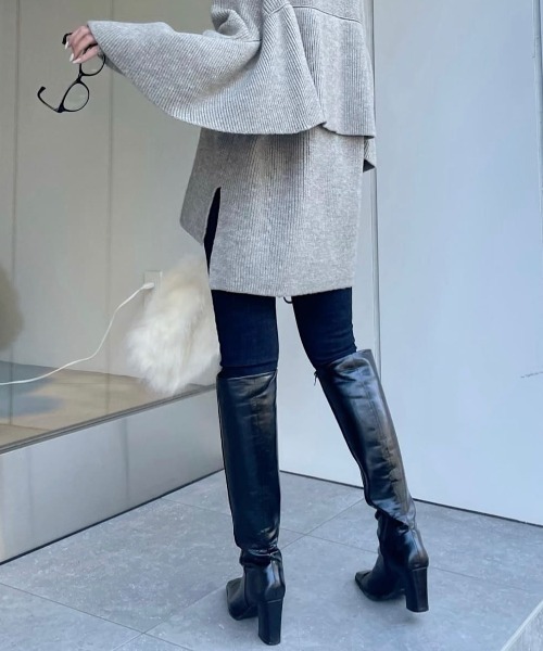 ハイウエストスキニーパンツ