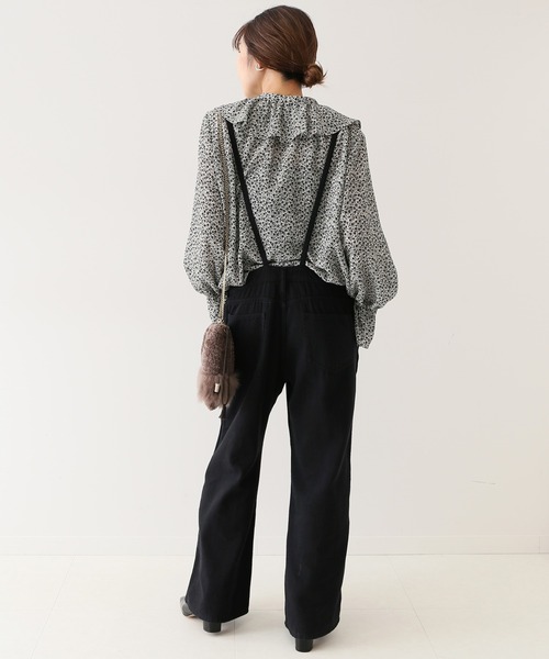 SLOBE IENA（スローブイエナ）の「フリルカラーブラウス【手洗い可能】◆（シャツ/ブラウス・レディース・ブラック/ナチュラル/パープル系その他・FREE）」の12枚目の写真