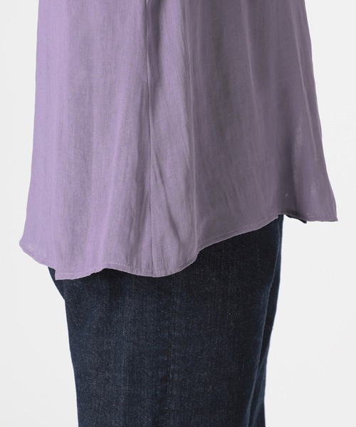 SLOBE IENA（スローブイエナ）の「フリルカラーブラウス【手洗い可能】◆（シャツ/ブラウス・レディース・ブラック/ナチュラル/パープル系その他・FREE）」の15枚目の写真