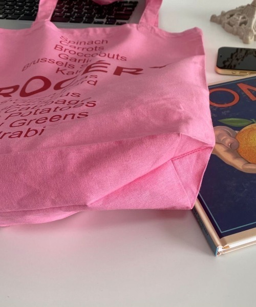 LAC-VERT（ラック・ヴェール）の「カラーコットントートバッグ（トートバッグ・レディース・イエロー/グリーン/ピンク・FREE）」の13枚目の写真