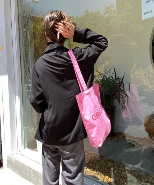 LAC-VERT（ラック・ヴェール）の「カラーコットントートバッグ（トートバッグ・レディース・イエロー/グリーン/ピンク・FREE）」の14枚目の写真