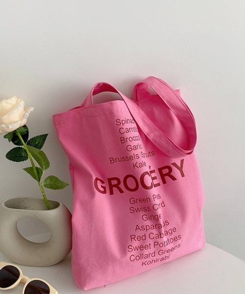 LAC-VERT（ラック・ヴェール）の「カラーコットントートバッグ（トートバッグ・レディース・イエロー/グリーン/ピンク・FREE）」の11枚目の写真