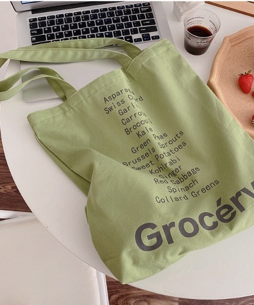 LAC-VERT（ラック・ヴェール）の「カラーコットントートバッグ（トートバッグ・レディース・イエロー/グリーン/ピンク・FREE）」の9枚目の写真